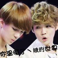 鹿晗文字控图片