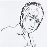 林俊杰素描正面头像
