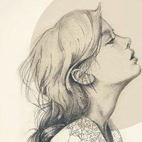 素描微信头像女