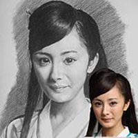 素描微信头像女