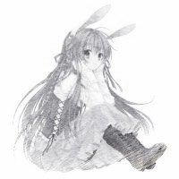 素描微信头像女