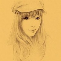 素描微信头像女