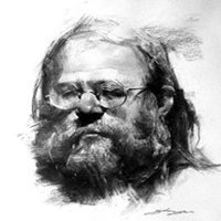 素描微信头像男