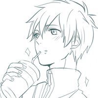 素描微信头像男