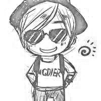 素描眼镜男微信头像图片