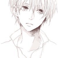 唯美黑白手绘插画图片