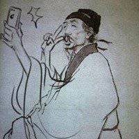 唯美黑白手绘插画图片