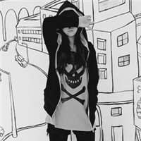 女人微信头黑白像图片大全