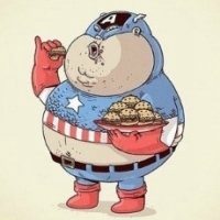 微信卡通头像男胖子