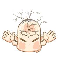 秃顶卡通图片