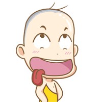 秃顶卡通图片