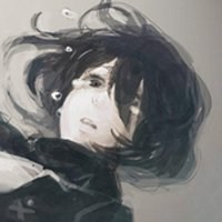 冷漠帅男生素描图片