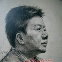 铅笔画男生图片帅冷漠