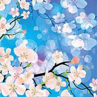 桃红色桃花微信头像
