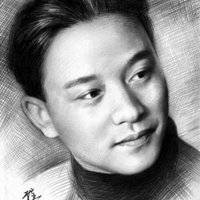 张国荣素描头像