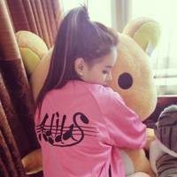 女孩头像小娃娃微信中色头发粉色衣服