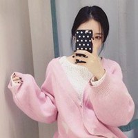 女孩头像小娃娃微信中色头发粉色衣服