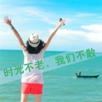 女生唯美小清新海边