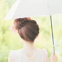 微信头像女雨中