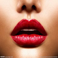 性感红唇不露脸微信头像