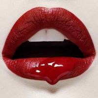 性感红唇不露脸微信头像