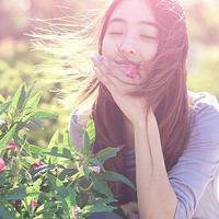 微信头像花海女人图片