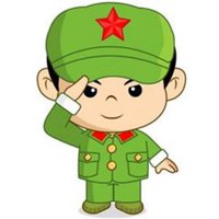 卡通敬礼头像