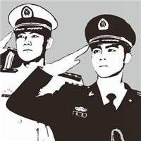 卡通敬礼头像