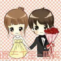 脸萌情侣一对头像卡通