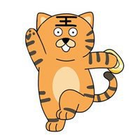 萌萌的卡通小老虎图片