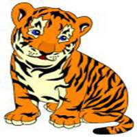 萌萌的卡通小老虎图片