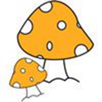 萌萌的卡通蘑菇大侠卡通图片