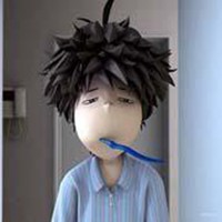 蓝色唯美卡通头像女生