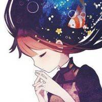 闭眼睛唯美卡通图片