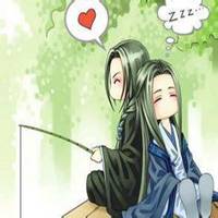 闭眼睛唯美卡通图片