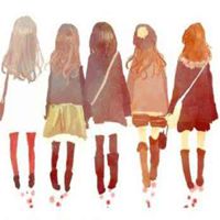 闺蜜五人卡通头像