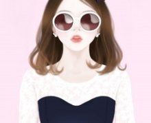 韩国美女卡通头像 韩国美女卡通头像
