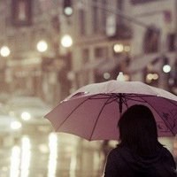 雨中女人微信头像