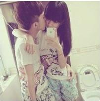 男女生非主流头像 非主流男女接吻头像