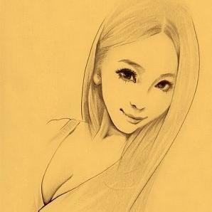 高清美女素描头像 美女素描头像