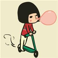 直发女生卡通头像 长直发女生背影头像