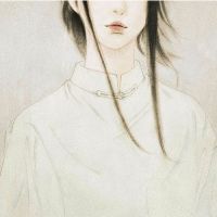 简约的女生卡通半身微信头像 简约的女生卡通半身微信头像