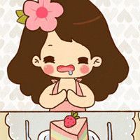 可爱的卡通女生情侣头像