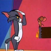 猫捉老鼠的搞笑头像