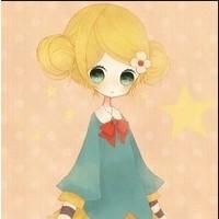 简约的卡通可爱女生头像