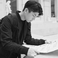 简约的男生黑白的微信头像