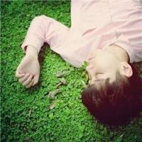 躺在草地上 躺在草地上