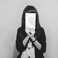 纸遮脸头像 唯美的女生遮脸头像