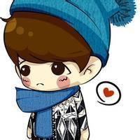 鹿晗最新q版头像 exo鹿晗卡通q版头像