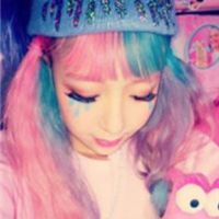 另类发色可爱女生个性微信头像